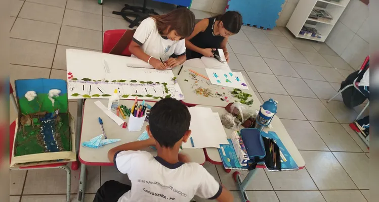 Veja como ficaram os trabalhos dos estudantes.