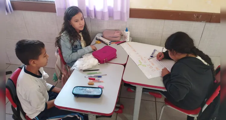 Veja como ficaram os trabalhos dos estudantes.