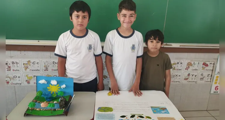 Veja como ficaram os trabalhos dos estudantes.