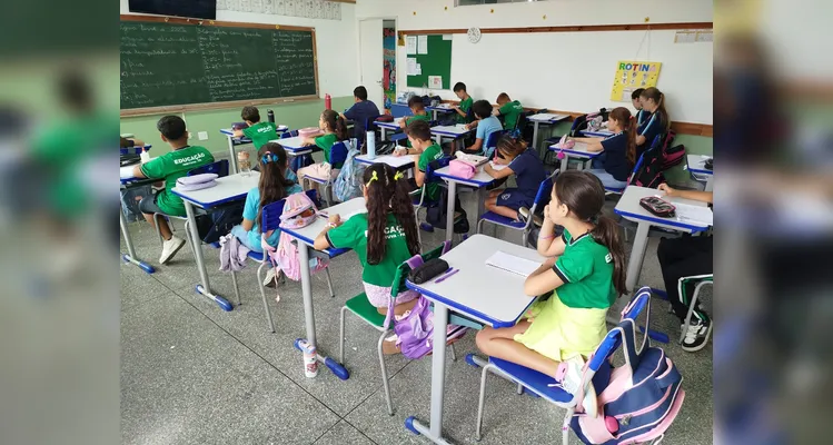 Veja os registros do trabalho em sala de aula.