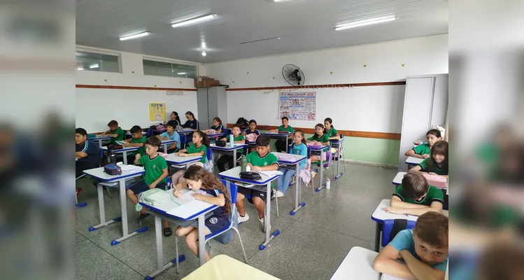 Veja os registros do trabalho em sala de aula.