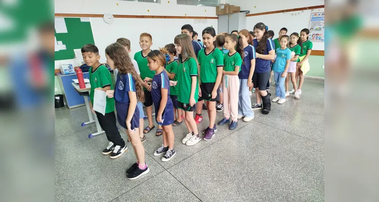 Veja os registros do trabalho em sala de aula.