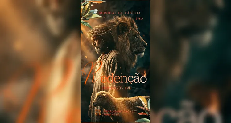 Igreja de Ponta Grossa realiza musical de Páscoa neste fim de semana