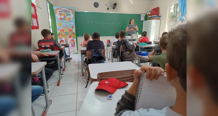 Confira os registros do trabalho em sala de aula.