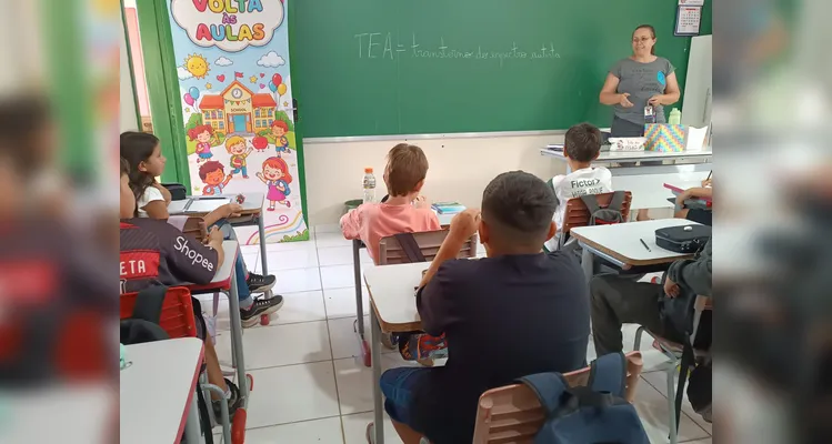 Confira os registros do trabalho em sala de aula.