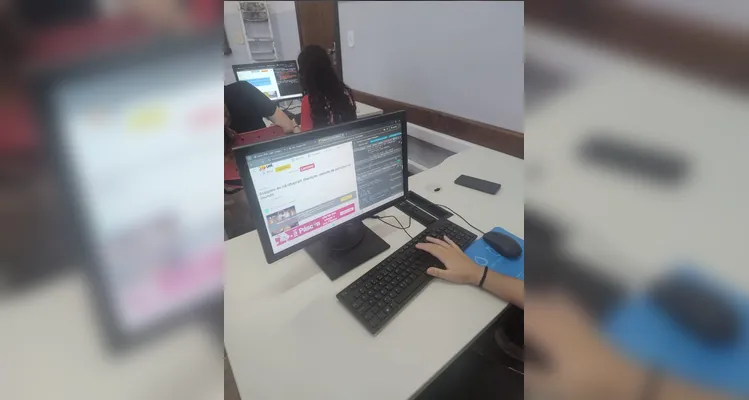 Na sequência das atividades, os alunos testaram os novos aprendizados na prática.