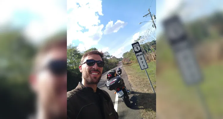 Professor Luiz Petla chega ao Panamá em expedição de moto ao Alasca