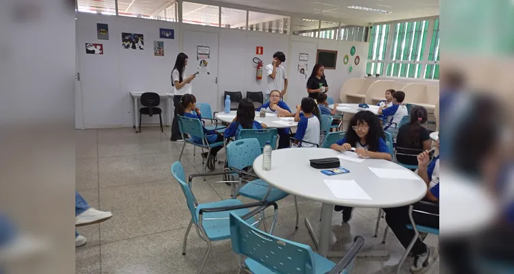 Confira alguns registros da ampla proposta com os alunos.