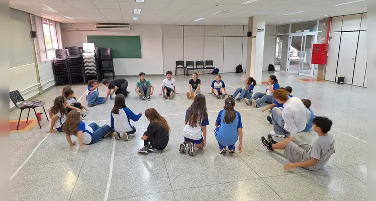 Confira alguns registros da ampla proposta com os alunos.