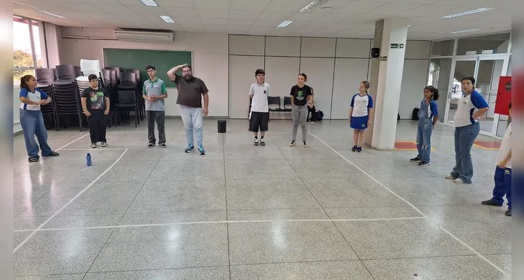 Confira alguns registros da ampla proposta com os alunos.