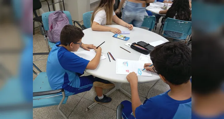 Confira alguns registros da ampla proposta com os alunos.