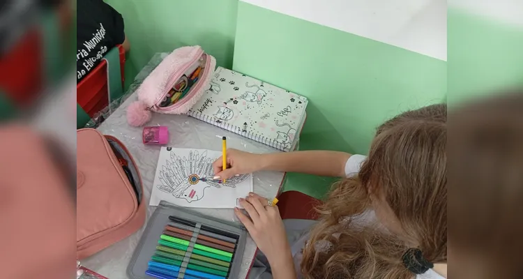 Confira a série de registros do amplo trabalho em sala de aula.