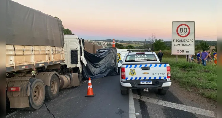 Confira imagens do local do trágico acidente que ocasionou duas mortes em Ponta Grossa