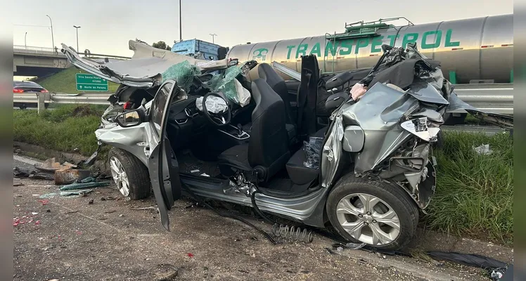 Confira imagens do local do trágico acidente que ocasionou duas mortes em Ponta Grossa