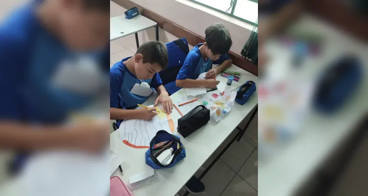 Confira a série de registros do amplo trabalho realizado pelos alunos em sala.