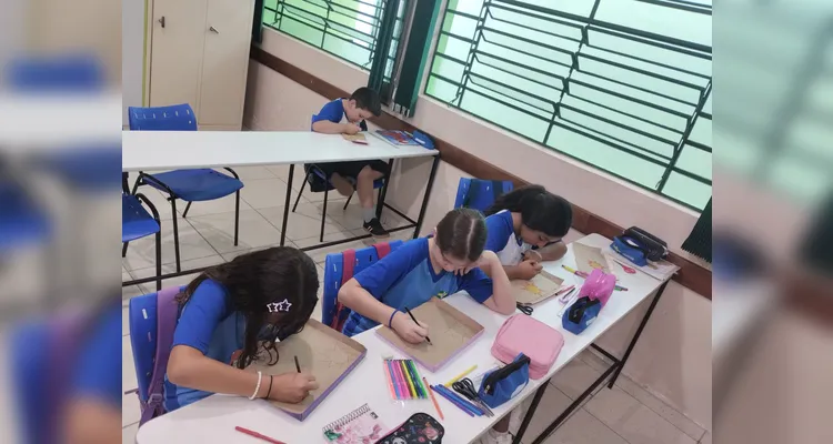 Confira a série de registros do amplo trabalho realizado pelos alunos em sala.