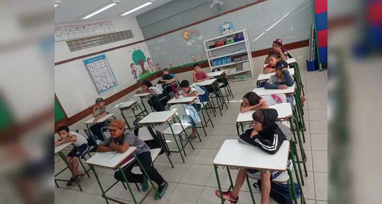 Confira a série de registros do amplo trabalho em sala de aula.