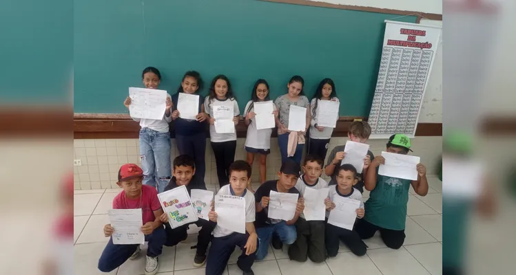 Confira a série de registros do amplo trabalho em sala de aula.