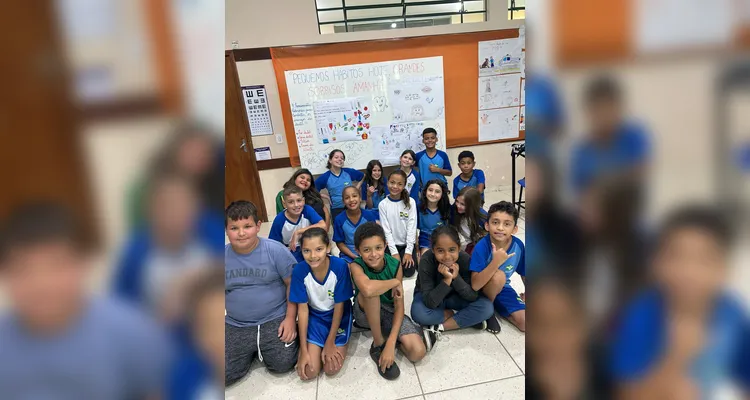 Veja os registros do trabalho com os alunos.