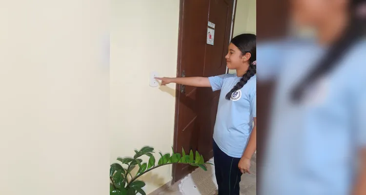 Em casa, os alunos registraram atitudes sustentáveis realizadas por eles e seus familiares.