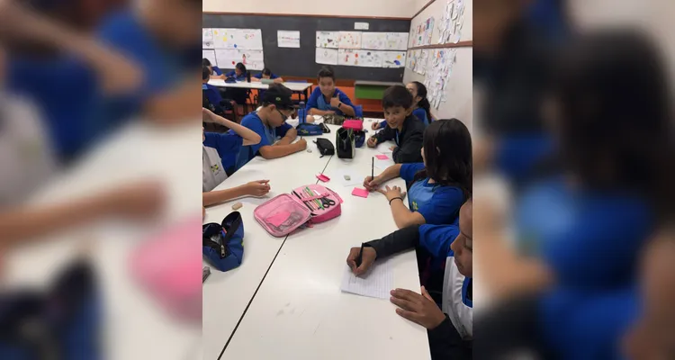 Confira alguns registros do trabalho em sala de aula.