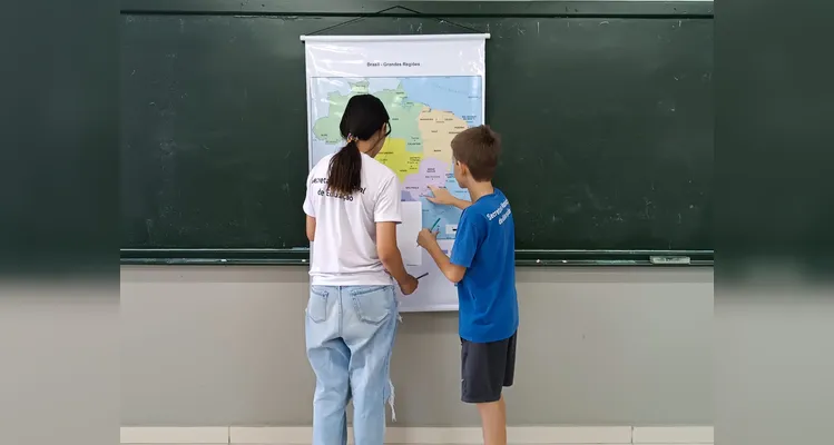 Veja os registros do trabalho em sala de aula.