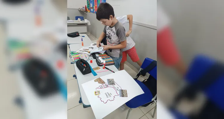 Veja os registros do trabalho em sala de aula.