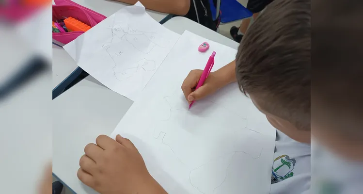 Veja os registros do trabalho em sala de aula.