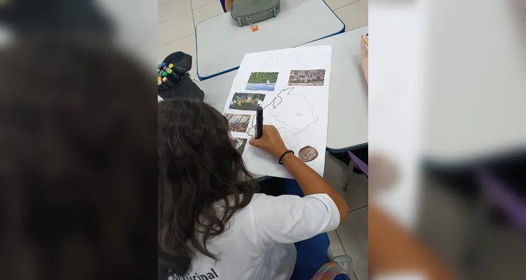 Veja os registros do trabalho em sala de aula.