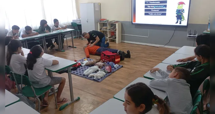 Veja os registros da ampla proposta em sala de aula.