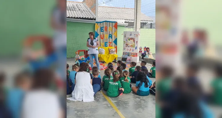 Veja a série de registros do trabalho realizado com os alunos.