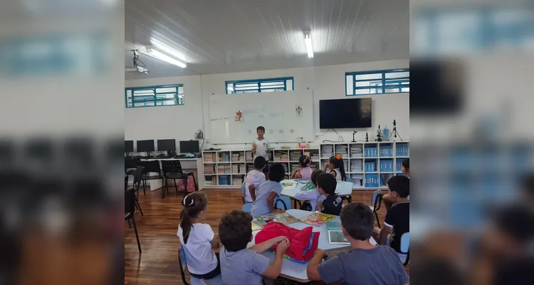 Confira os registros do trabalho em sala de aula.