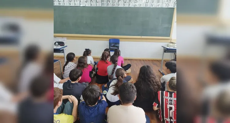 Confira os registros do trabalho em sala de aula.