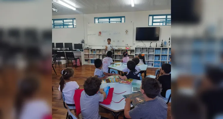 Confira os registros do trabalho em sala de aula.