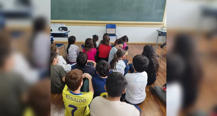 Confira os registros do trabalho em sala de aula.