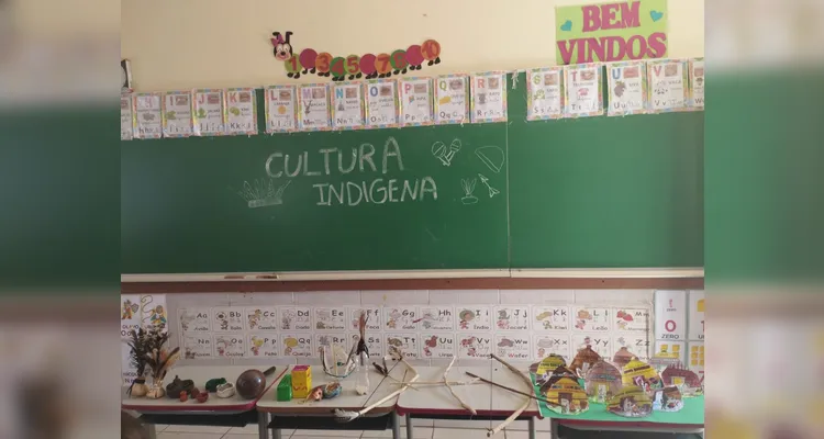 Veja os amplos registros em sala de aula.