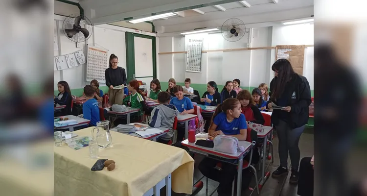 Veja a série de registros da ampla proposta em sala de aula.