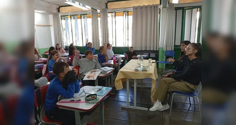 Veja a série de registros da ampla proposta em sala de aula.