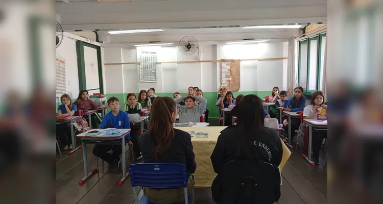 Veja a série de registros da ampla proposta em sala de aula.