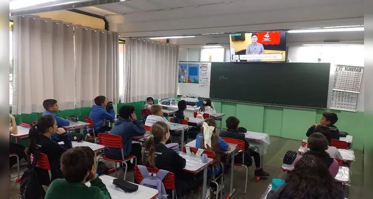 Confira os registros do trabalho em sala de aula.