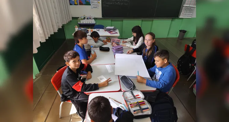 Confira os registros do trabalho em sala de aula.