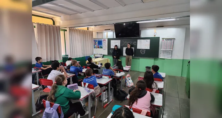 Confira os registros do trabalho em sala de aula.