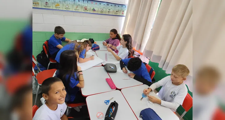 Confira os registros do trabalho em sala de aula.