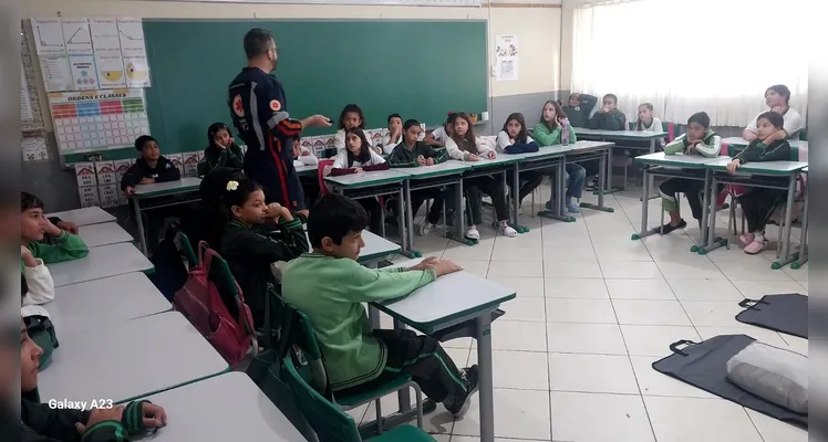 Confira a série de registros do amplo trabalho em sala de aula.
