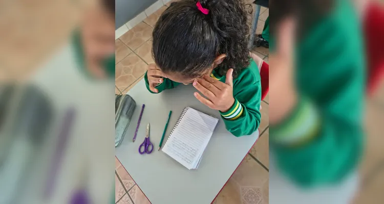 Após assistirem ao conteúdo, os alunos escreveram um texto destacando os aprendizados obtidos com a aula.