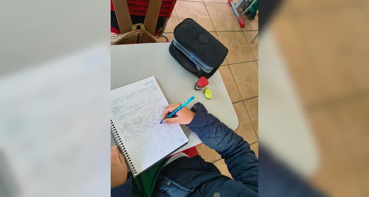 Após assistirem ao conteúdo, os alunos escreveram um texto destacando os aprendizados obtidos com a aula.