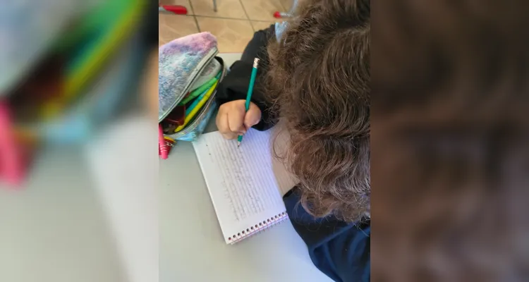 Após assistirem ao conteúdo, os alunos escreveram um texto destacando os aprendizados obtidos com a aula.
