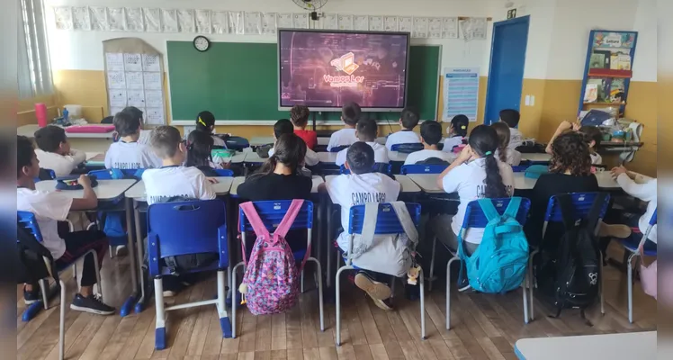 Confira os registros do trabalho em sala de aula.