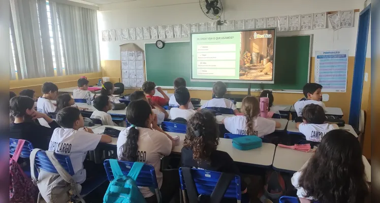 Confira os registros do trabalho em sala de aula.
