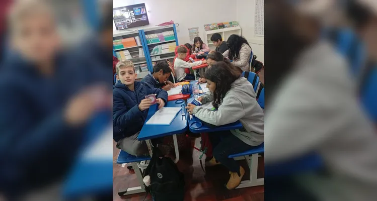 Confira a série de registros do amplo trabalho em sala de aula.